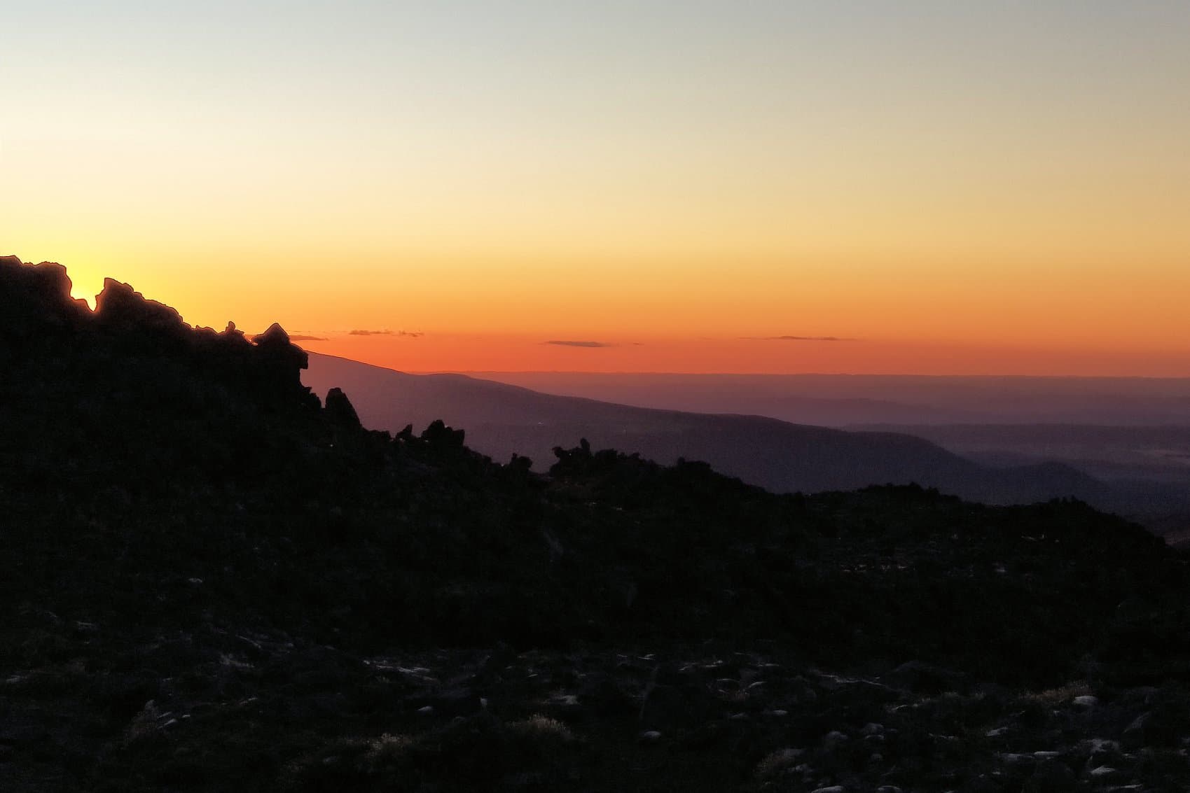 Sunset from Mt Ruapehu